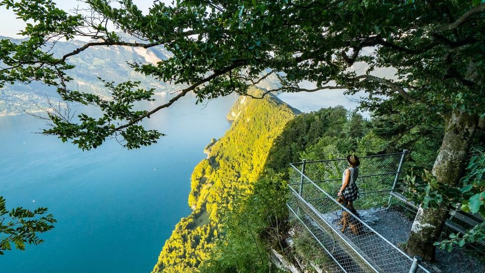 Bürgenstock rock path with Hammetschwand lift