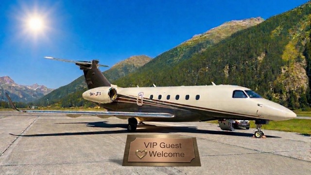 Elite VIP Guests Welcome by Private Jet