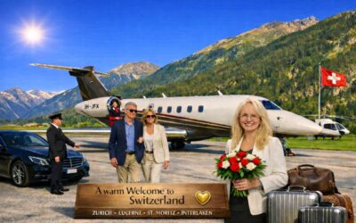 Elite American Guests Arrive in Switzerland by Private Jet