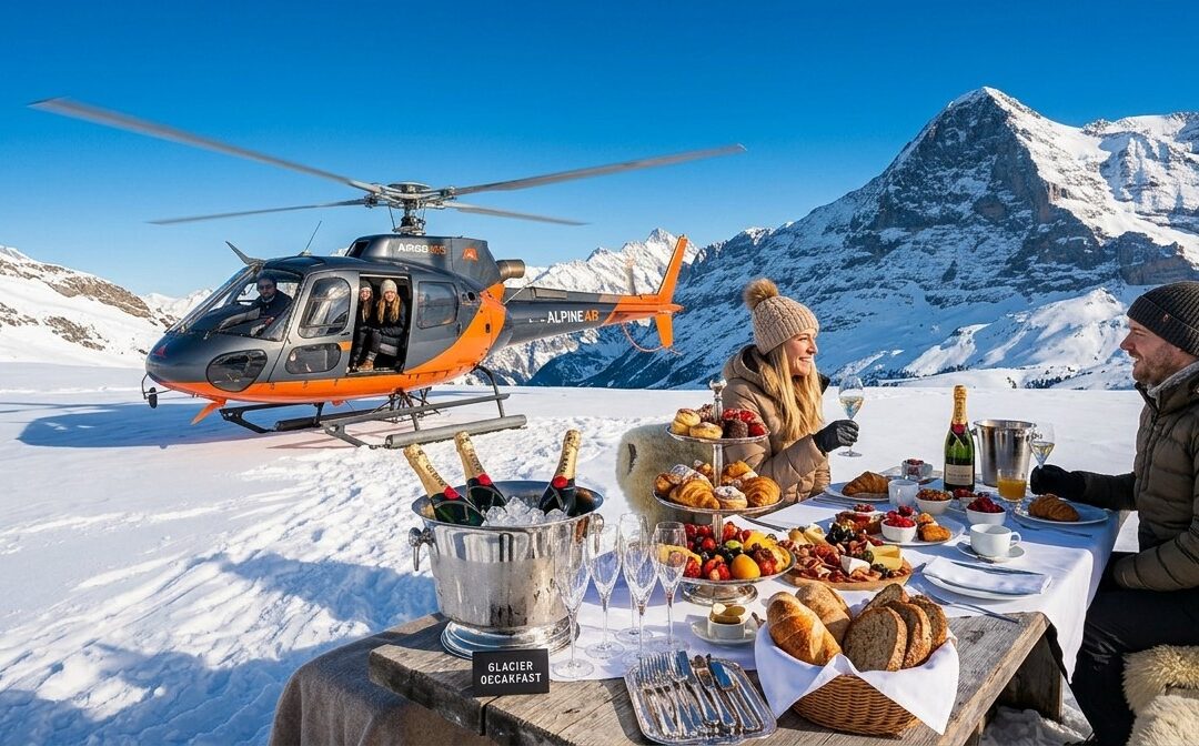 Switzerland’s Most Exclusive Glacier Brunch