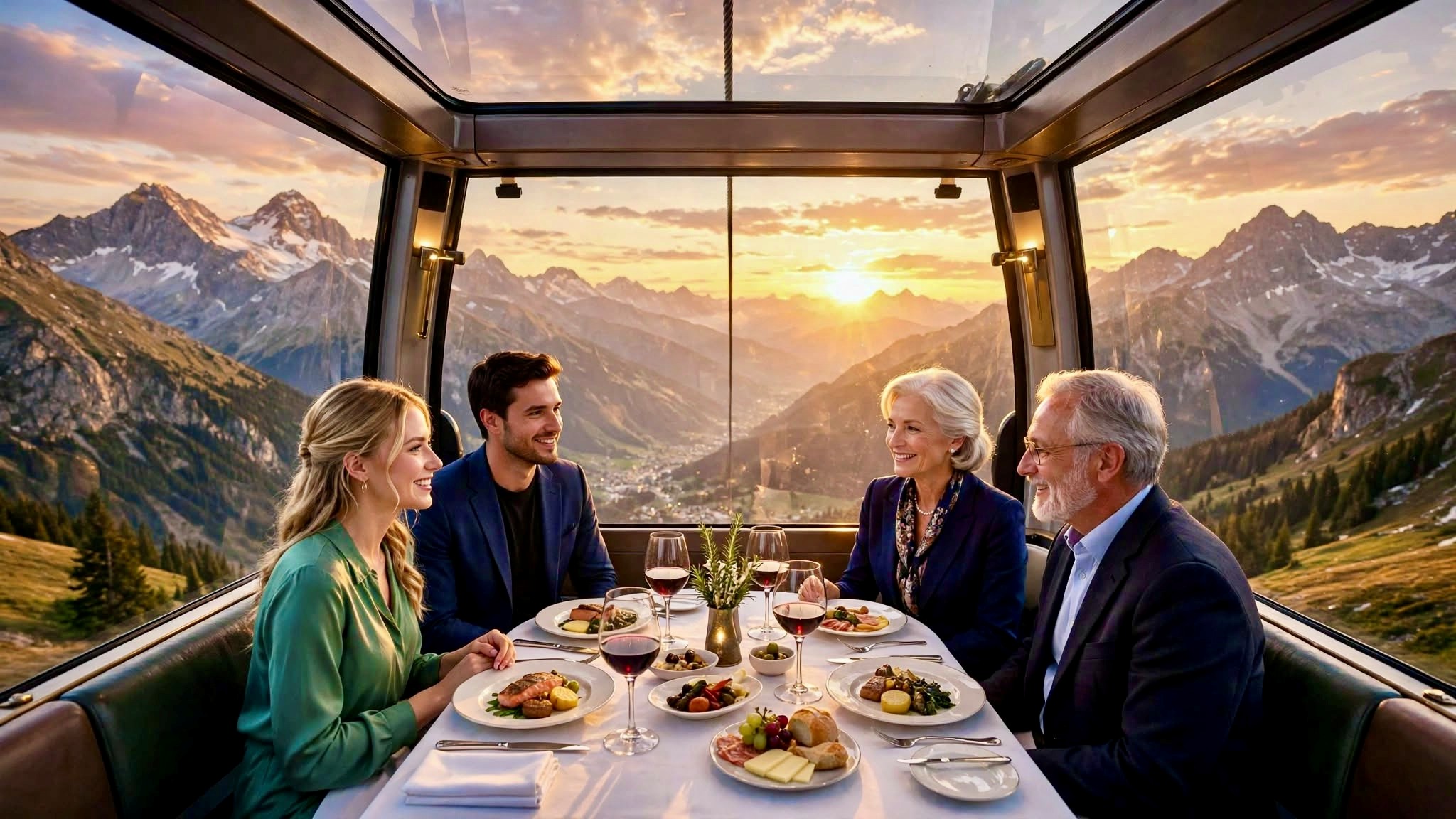 Exclusive Cable Car Starlight Dinner